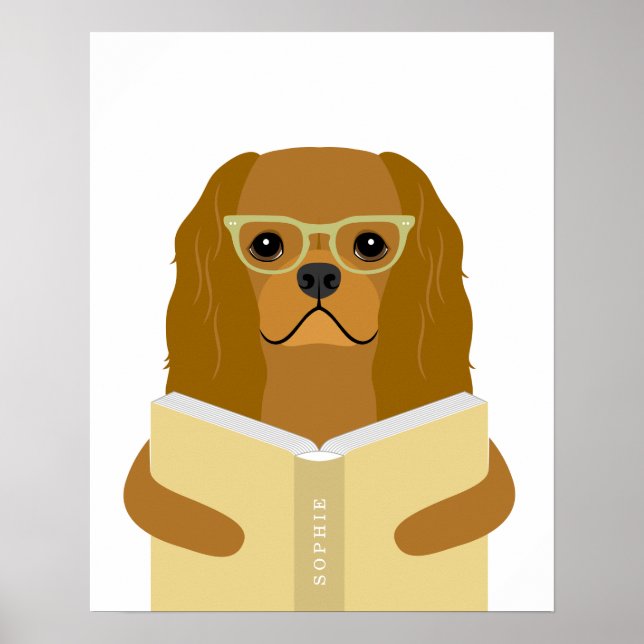 Cavalier Hund Personlig Tryck (Framsidan)