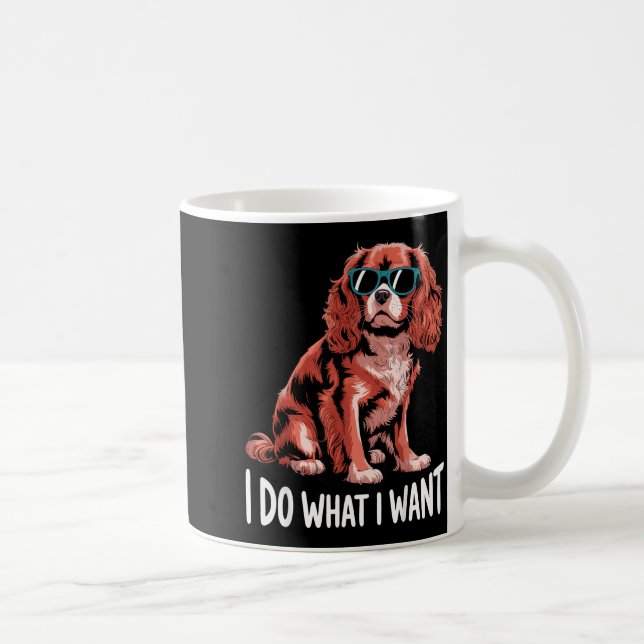 Cavalier King Charles Art For Men Women Cavalier S Kaffemugg (Höger)