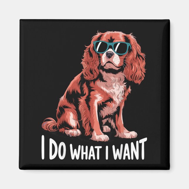 Cavalier King Charles Art For Men Women Cavalier S Magnet (Framsidan)