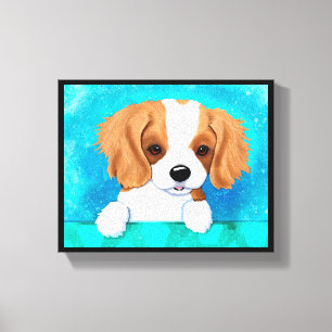 Cavalier King Charles Canvastryck