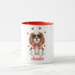 Cavalier King Charles dog mug Valentines day 2026 Mugg