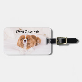 Cavalier King Charles Förlora Mig Inte Bagagebricka