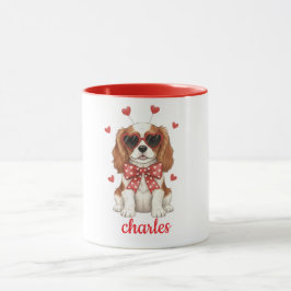 Cavalier King Charles hund mugg Alla hjärtans dag