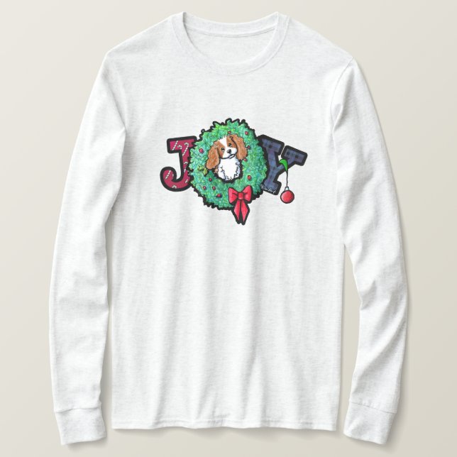 Cavalier King Charles jul-T-Shirt T Shirt (Design framsida)