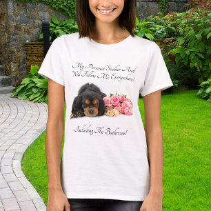 Cavalier King Charles med rosor Personlig stalkare T Shirt
