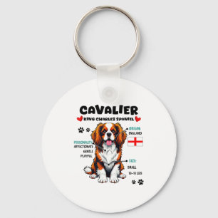 Cavalier King Charles Spaniel ägare Rolig hundkärl Nyckelring