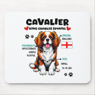 Cavalier King Charles Spaniel-ägare Roligt Hund Kä Musmatta