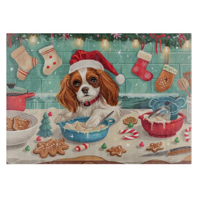 Cavalier King Charles Spaniel bakar julen (Framsidan)