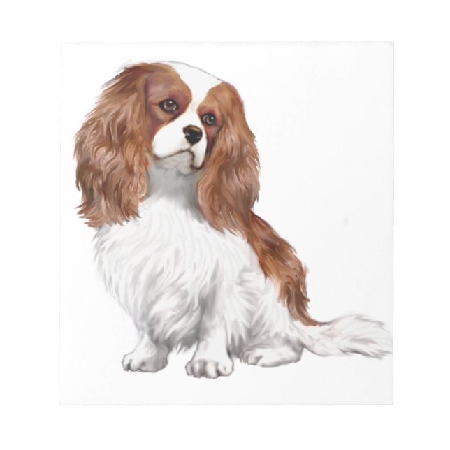 Cavalier King Charles Spaniel (Blenheim A) Anteckningsblock (Framsida)