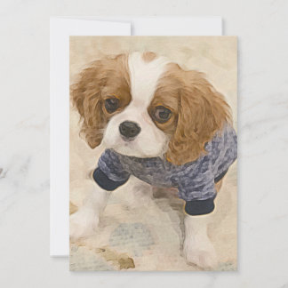 Cavalier King Charles Spaniel card Anteckningskort