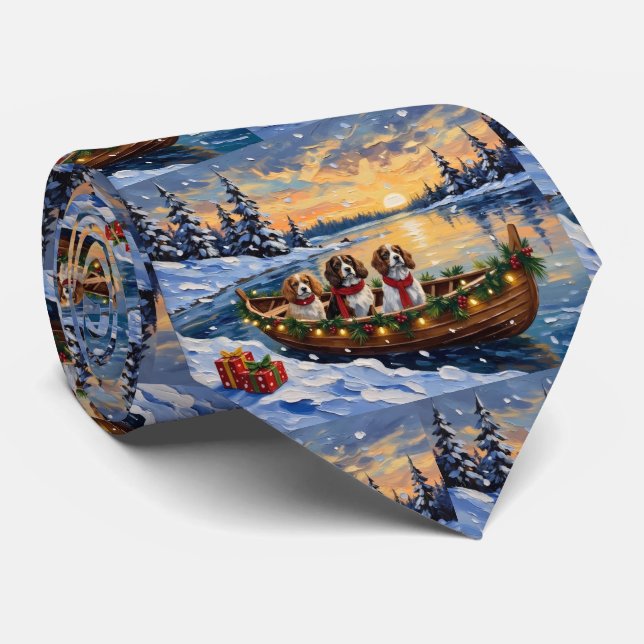Cavalier King Charles Spaniel Christmas Boat Slips (Rullad)