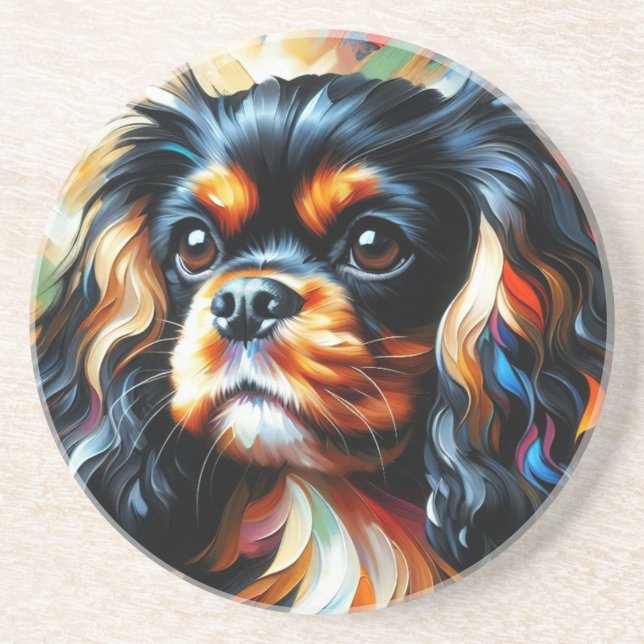 Cavalier King Charles Spaniel Dog Acrylic Print Underlägg (Framsidan)
