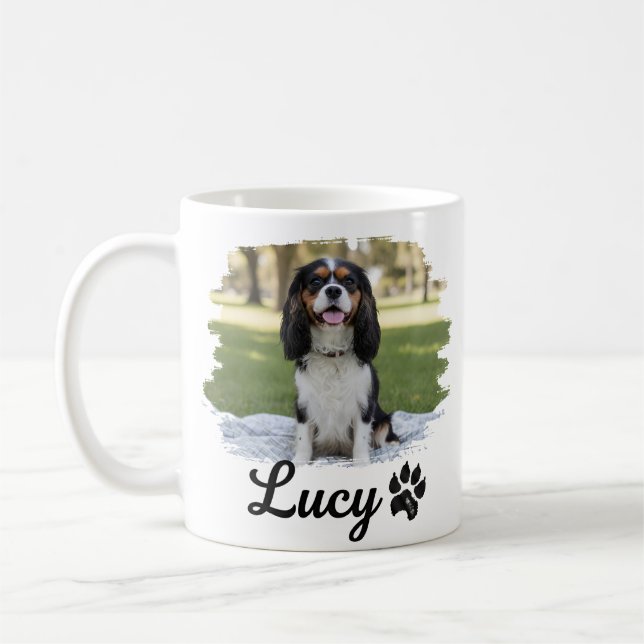 Cavalier King Charles Spaniel Foto Kaffemugg (Vänster)