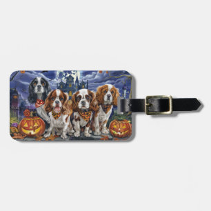 Cavalier King Charles Spaniel Halloween Kuslig Bagagebricka