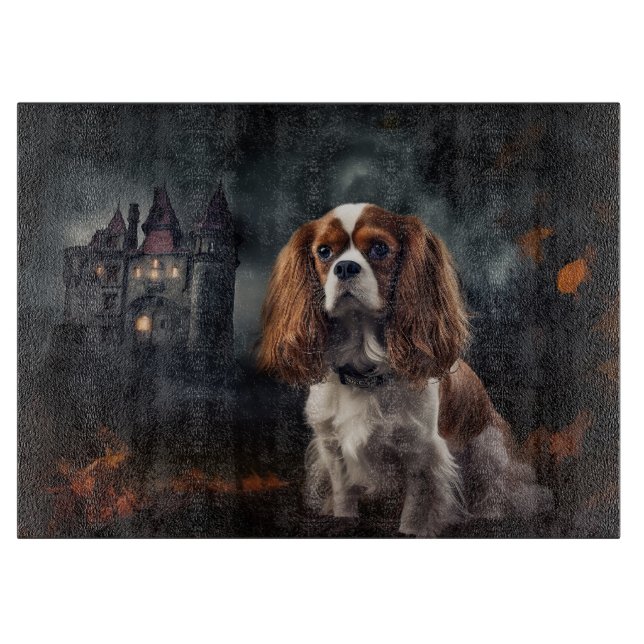 Cavalier King Charles Spaniel Halloween Skräck (Framsidan)