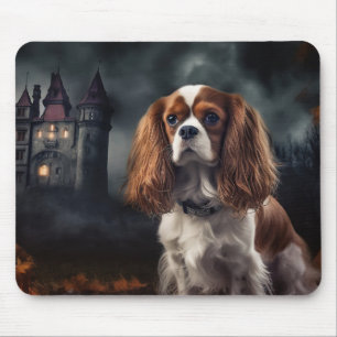 Cavalier King Charles Spaniel Halloween Skräckinja Musmatta