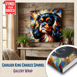 Cavalier King Charles Spaniel Hund Akryltryck
