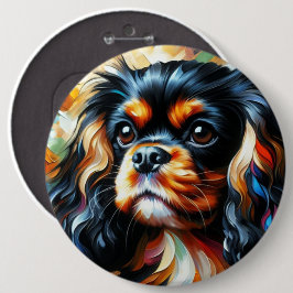 Cavalier King Charles Spaniel Hund Akryltryck Knapp