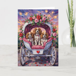 Cavalier King Charles Spaniel Hund Alla Hjärtans D Kort