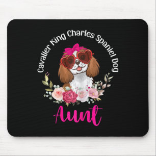 Cavalier King Charles Spaniel Hund Faster Blommig Musmatta