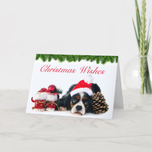 Cavalier King Charles Spaniel Hund Jul Helgkort