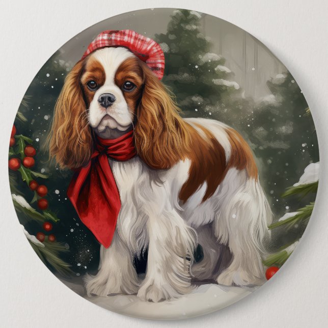 Cavalier King Charles Spaniel Hund Jul Knapp (Framsida)