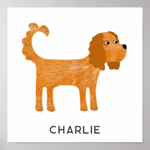 Cavalier King Charles Spaniel Hund Personlig Poster