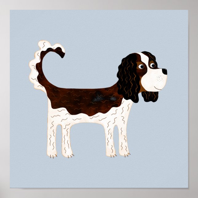 Cavalier King Charles Spaniel Hund Poster (Framsidan)