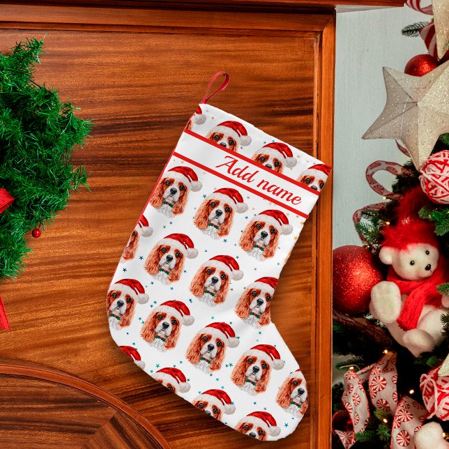 Cavalier King Charles Spaniel Hundras Jul Liten Julstrumpa (Skapare uppladdad)