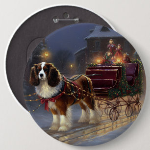 Cavalier King Charles Spaniel Jul Festiv Knapp