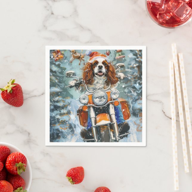 Cavalier King Charles Spaniel jul Pappersservett (Insitu)