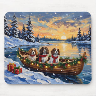 Cavalier King Charles Spaniel Julbåt Musmatta