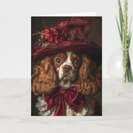 Cavalier King Charles Spaniel julen Helgkort