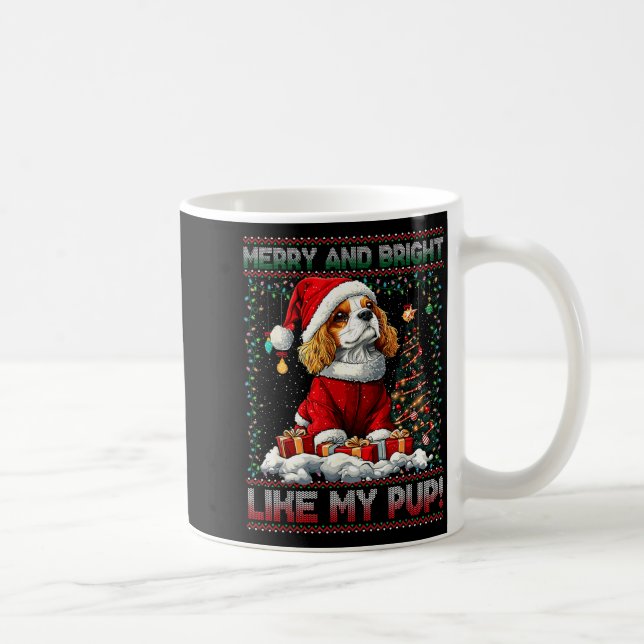 Cavalier King Charles Spaniel Julgran Dekoration Kaffemugg (Höger)