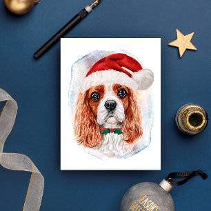 Cavalier King Charles Spaniel Julpresenter Helg Vykort