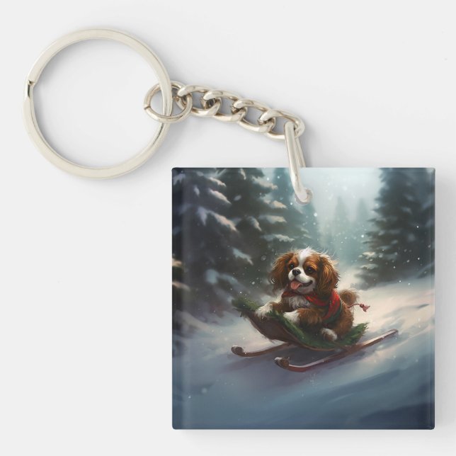 Cavalier King Charles Spaniel  Julsnö (Framsidan)