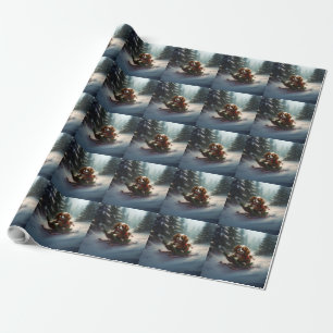Cavalier King Charles Spaniel Julsnö Presentpapper