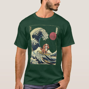 Cavalier King Charles Spaniel Kanagawa Japansk Su T Shirt