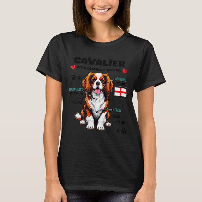 Cavalier King Charles Spaniel Owner Funny Dog Love T Shirt (Framsida)
