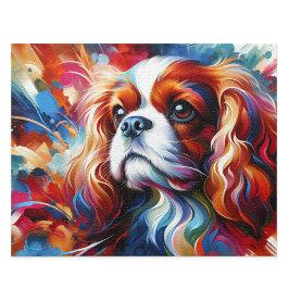 Cavalier King Charles Spaniel Pussel: Blenheim Cav Pussel