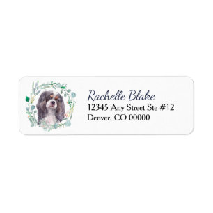 Cavalier King Charles Spaniel Returadress Etikett