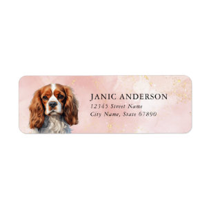 Cavalier King Charles Spaniel Returadressetikett Returadress Etikett