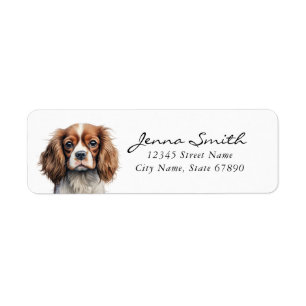 Cavalier King Charles Spaniel Returadressetikett Returadress Etikett