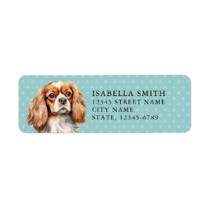 Cavalier King Charles Spaniel Returadressetikett Returadress Etikett