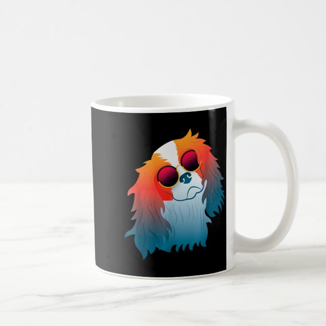 Cavalier King Charles Spaniel Roligt Present Hund  Kaffemugg (Höger)