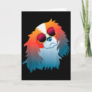 Cavalier King Charles Spaniel Roligt Present Hund Kort