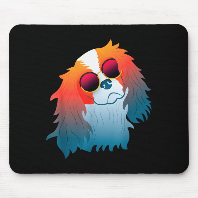 Cavalier King Charles Spaniel Roligt Present Hund  Musmatta (Framsidan)
