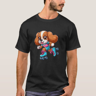 Cavalier King Charles Spaniel Rullskridskoåkning R T Shirt