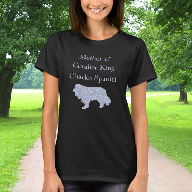 Cavalier King Charles Spaniel Silver Mor T Shirt (Skapare uppladdad)