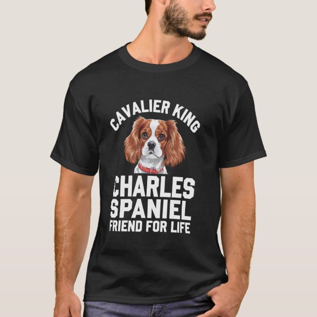 Cavalier King Charles Spaniel Vän För Livet T Shirt (Framsida)